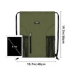 WANDF Drawstring Backpack Sports Gym Sackpack with Mesh Pockets Water