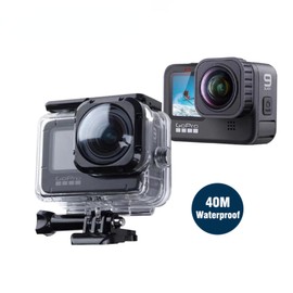 Case Waterproof Housing MAX Lens Mod Wide-Angle Big Lente Diving 40M Protective Shell for Go pro Hero 12 11 10 9 Accessories