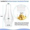 Hurricane Lamp & Oil Lamp Chimney Replacement Shade – Round