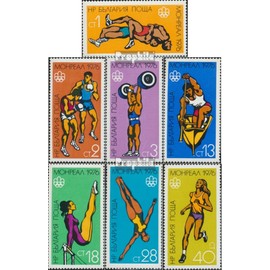 Prophila Collection Bulgarien 2501-2507 (kompl.Ausg.) gestempelt 1976 Olympische Sommerspiele, Montreal (Briefmarken für Sammler) Kampfsport (Boxen/Fechten/Ringen/Karate …)