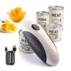CIRCLE JOY Electric Rechargeable Can Opener, One Touch Side-Cutting Automatic