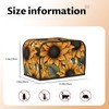 JXDXHCW Sunflower Pattern 2 Slice Toaster Cover Wide Slot Dustproof
