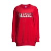 No Boundaries Juniors “Blessed” Graphic Pullover Sweatshirt – Red, Size