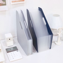 Delhi Deli accordion file filing rack organizer 13 categories vertical dark blue / 델리 아코디언파일 서류정리 꽂이 정리함 13분류 세로형 다크블루