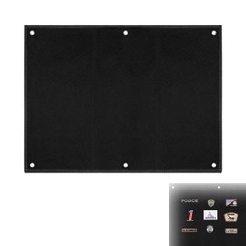Velcro Wall, 60 x 45 cm Patches Velcro Foldable Velcro Mat Organiser Display Board for Badges, Stamps, Patches, Stickers (Black)