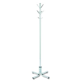 Safco Products 4163CR Costumer Coat Rack Tree, 4 Double Hooks, Chrome