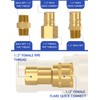 1/2" Natural Gas Quick Connect Fittings Kit – Solid Brass