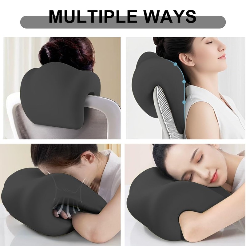 Fouvin Neck Support with Memory Effect, Office Chair Neck Pillow,