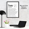 PURESIZE DIN A4 Desk Decoration or Wall Decoration with Team