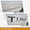 EyeCatcher Tailgate Insert Letters Compatible with 2014-2021 Toy TNDRA (Chrome)