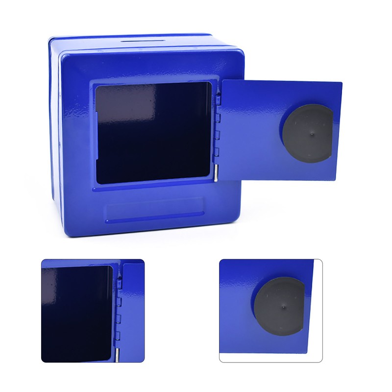 Kids Money Saving Box Knob Password Large Capacity Sturdy Iron
