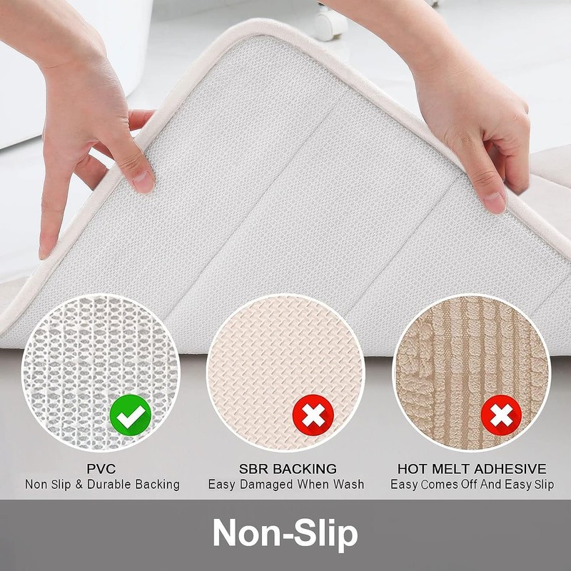 smiry Memory Foam Bath Mat, 60 x 180 cm, Extra
