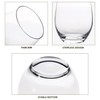 FAWLES Stemless Wine Glasses Set of 12, 15 Ounce Smooth