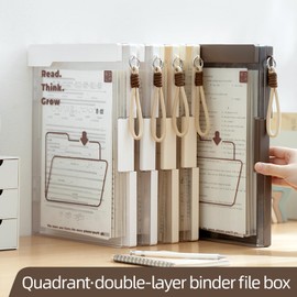 Reinforced Clipboard with Storage, Inner Plastic Folder Attached, Heavy Duty Plastic Clip Boards 9.8x13, High Capacity Nursing Clipboard for Teacher Office Home, Letter / A4 Size (White Folder)