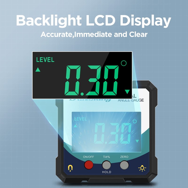 Sanliang Digital Level Angle Gauge Meter Magnetic Electronic Level Angle