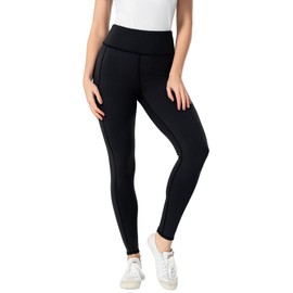 CHARM MILES Women’s Yoga Pants High Waisted Leggings for Women Tummy Control Outwork Leggings with Pockets Black