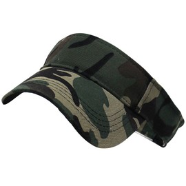 Buzz Selection CAP693 Visor, Sun Visor, Hat, Camouflage, Sun Shade, Breathable, Outdoor, Men's, Women's, green