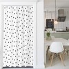 TheBlackSpot Polka Dot Shower Curtain Sets Black and White Small