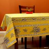Royal Lavender Wipeable Tablecloth Spill Resistant Acryllic Coated, Floral Cotton