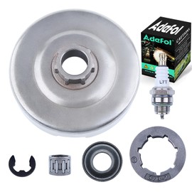 Adefol Clutch Drum Assembly for Husqvarna 372 371 365 362 XP Jonsered 2172 2171 2165 2163 2071 2065 2063 Chainsaw, Clutch Drum + Rim Sprocket + Spark Plug 6 in 1