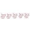 100pcs Cat Shape Paper Clips Increase Slip Resistance Rust Prevention