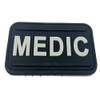 Medic First Aider Paramedic PVC Airsoft Paintball Patch (Black)