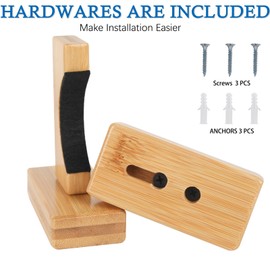 NVAAV Baseball Bat Wall Mount - Baseball Bat Holder for Wall - Sturdy Baseball Bat Display Case Stand for Baseball Softball - Burlywood