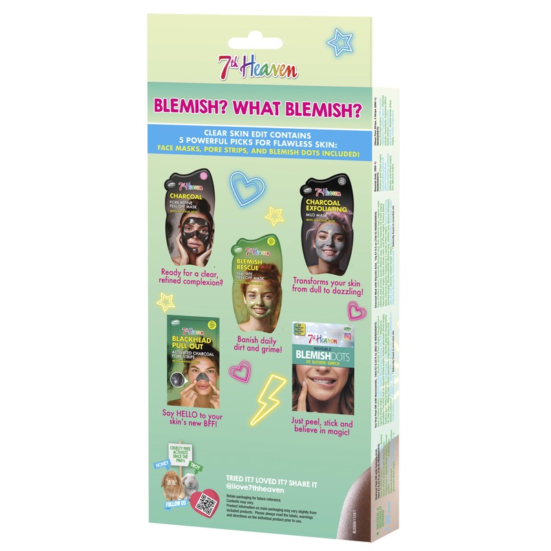7th Heaven Clear Skin Edit Skincare Kit - 3 Face