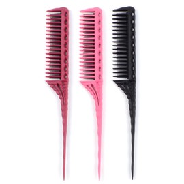 3 Pieces Of Plastic Comb, Hair Salon Tool, Styling Comb, Hair Styling Tool, Hair Combing Tool.
