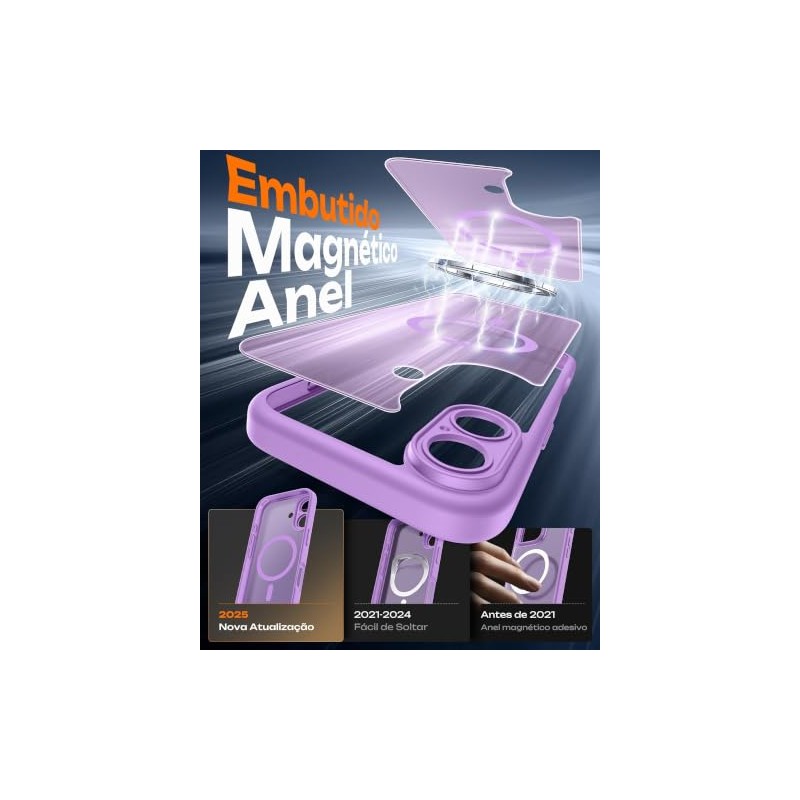 Tocol Funda Iphone Protección Completa Cámara Anillo Magnético Integrado Compatible