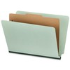Staples 60% Recycled Heavy Duty Classification Folder, 1-Divider, 2" Expansion,