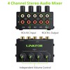 LiNKFOR 4 Channel Stereo Audio Mixer CX400 Metal Shell Support