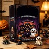 Halloween Countdown Calendar Advent 24 Piece 2D Acrylic Dog Figurines
