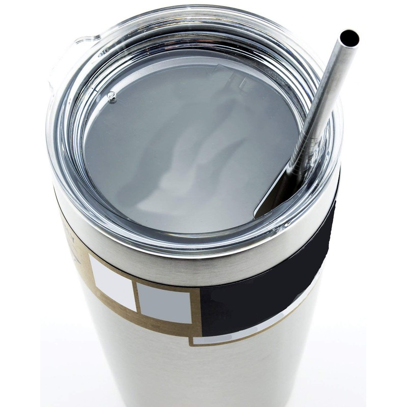 4 Stainless Steel Drinking Straws fits Yeti Tumbler Rambler Cups