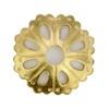 Tiazza 10pcs Convex Round Brass Backplate Washers - Classical Furniture