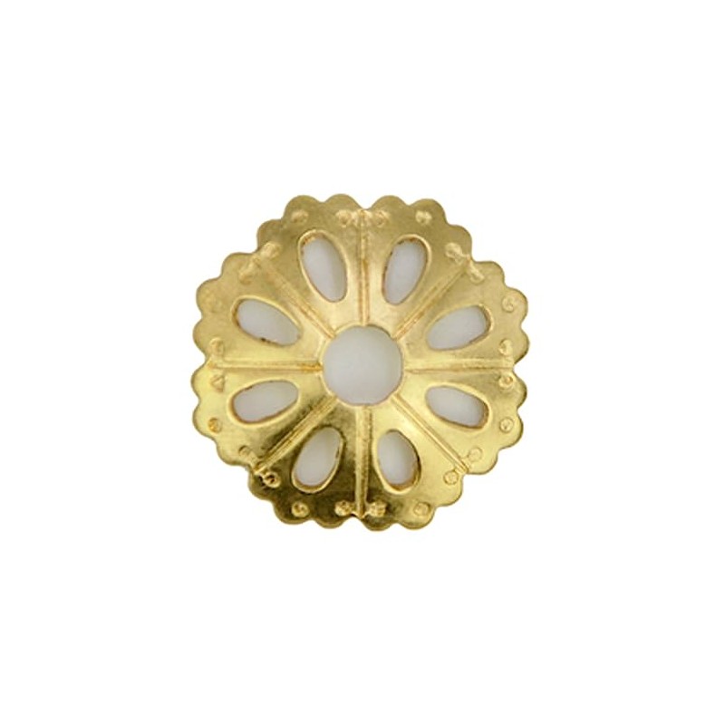 Tiazza 10pcs Convex Round Brass Backplate Washers - Classical Furniture