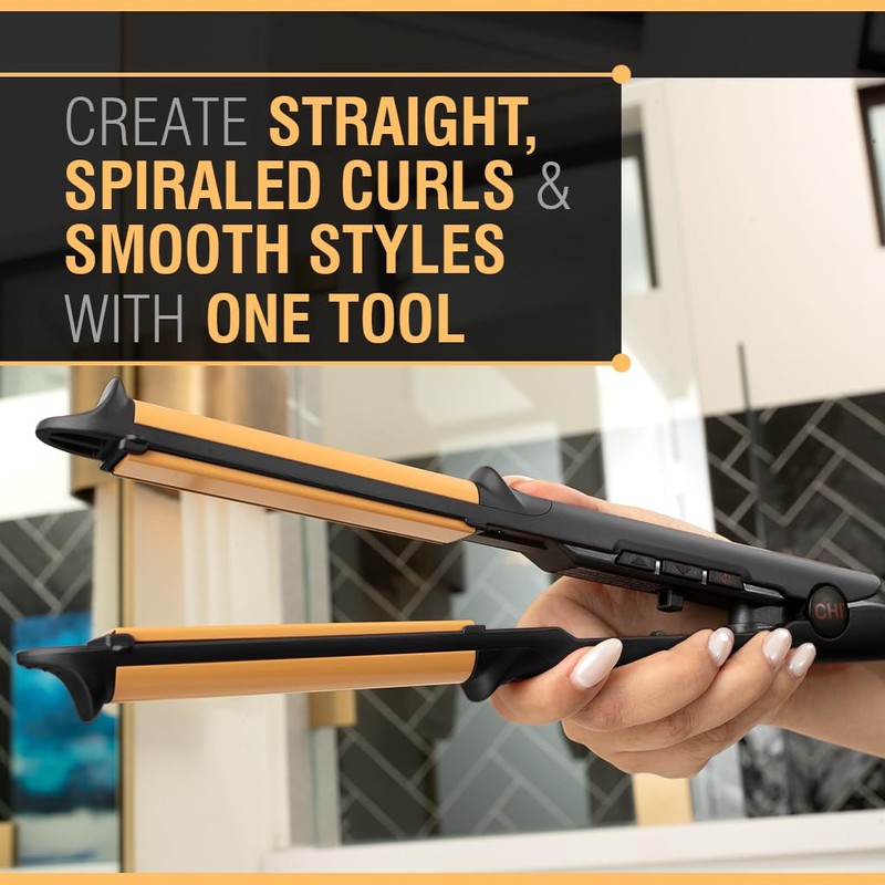 CHI Tourmaline Ceramic 3-in-1 Multi Styler, Curl & Wave Styling