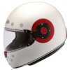SMK Helmets Retro Full Face Motorcycle Helmet (Pearl White (GL