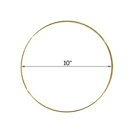 Metal Rings Hoops Macrame Rings for Dream Catcher and Crafts (10 inch)