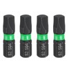 HARFINGTON 4pcs SQ4 Square Screwdriver Bit 1/4" Hex Shank 25mm/1"