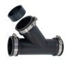 Fernco 2 in. Hub Flexible PVC Wye DWV Pipe Fitting