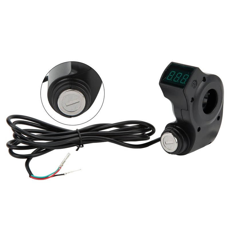 Electric Scooter Ignition Lock, One Button Start 3Pin Plug Design