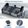 Dish Drying Rack for Kitchen Counter, Extendable Dish Rack with