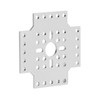 5pcs Hole Pattern Brackets Aluminum Alloy Holes Grid Plates for