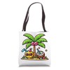 Summer Coconut Clipart Graphic Tote Bag