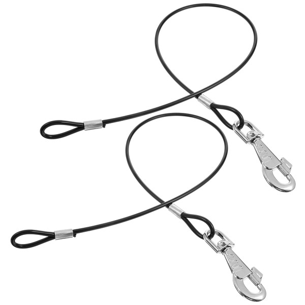 2 Pack Dog Collar Leash Extender Chew Proof Heavy Duty