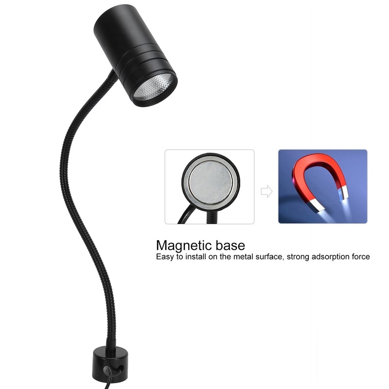 12W LED Work Light Flexible Gooseneck Sewing Machine Lamp Magnetic