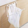 Under Cabinet Trash Bag Rack, Foldable Space Saving Hanging Trash