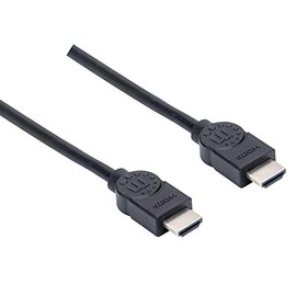 MANHATTAN - Cable HDMI 1.3 de 1.5 m, 1080p de Alta Velocidad, 4K@30Hz, 10.2 Gbps a 340 MHz, admite una resolución de hasta 1080p en 3D, ARC, compatibl