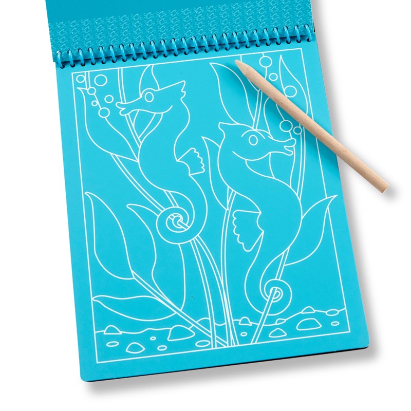Melissa & Doug On the Go Scratch Art Sea Life